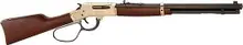 Henry H009BL Brass Lever Action 30-30 Rifle with Large Loop, 20" Blued Barrel, Walnut Stock, 5+1 Round Capacity