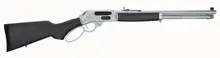 Henry All-Weather .45-70 Gov't Lever Action Side Gate Rifle, 18.43" Barrel, 4+1 Capacity, Black/Chrome Finish