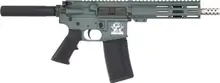 Great Lakes Firearms GLFA AR15 Pistol .223 Wylde 7.5" Stainless Steel Barrel Charcoal Green