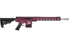 Great Lakes Firearms GLFA AR-10 Rifle, .308 Win, 18" Stainless Steel Barrel, 10-Round, Black Cherry Finish