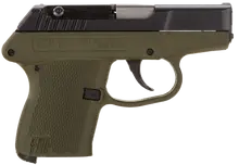 Kel-Tec P-32 .32 ACP Pistol with 2.68" Barrel, 7-Round Capacity, Blued Finish, Green Polymer Grip