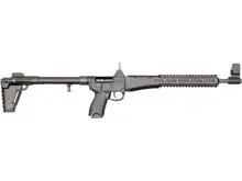 Kel-Tec Sub-2000 Gen 2 9mm 16.25" Barrel Semi-Automatic Rifle with 10-Round Glock 17 Magazine Compatibility, Black