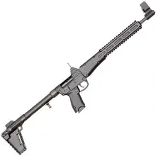 Kel-Tec Sub-2000 9mm Luger Semi-Automatic Rifle with 16.25" Barrel, Adjustable Stock, 17+1 Rounds, S&W M&P Magazine - Black Finish