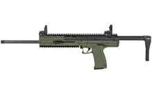 Kel-Tec CMR-30 .22 WMR Semi-Automatic Carbine with 16" Threaded Barrel, Collapsible Synthetic Stock, and 30-Round Capacity - Green Finish