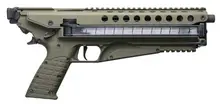 Kel-Tec P50 Pistol 5.7x28mm, 9.6" Threaded Barrel, 50-Round, OD Green Polymer Frame with Fiber Optic Sight