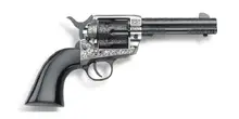 Pietta EMF 1873 Gamblers Royal .45LC 4.75" Bi-Tone Revolver with Ultra Black Wood Grips