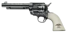Pietta 1873 GW2 Liberty .45LC Revolver, 4.75" Blued Engraved Barrel, 6-Rounds, Ultra Ivory Liberty Eagle Grip