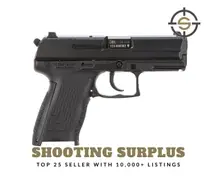 Heckler & Koch P2000 V3 40 S&W, 3.66" Barrel, 12+1 Capacity, Black Finish, Interchangeable Backstrap Grip, Rear Decocking Button, Includes Two 12rd Magazines - M704203-A5