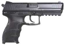 Heckler & Koch P30LS 9mm Luger Long Slide, 4.45" Polygonal Rifled Barrel, Black Polymer Frame with Picatinny Rail, Serrated Trigger Guard, Right Hand Polymer Grip