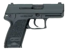 Heckler & Koch USP9C Compact 9mm Luger, 3.58" Black Polygonal Rifled Barrel, Black Polymer Frame & Grip, Ambidextrous 709037A5