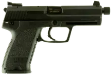 Heckler & Koch USP Tactical V1 9mm Luger with 4.86" Threaded Barrel, 10+1 Capacity, Black Polymer Grip, 2 Magazines - 709001T-A5