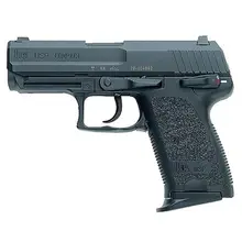 HK USP40 Compact V1 .40 S&W Semi-Automatic Pistol, 3.58" Barrel, 10-Round, Black Polymer Frame with 2 Magazines (81000338)