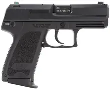HK USP9 Compact V1 DA/SA 9mm 3.58" Barrel 13-Rounds Night Sights Black Pistol (81000330)