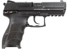 Heckler & Koch P30S V3 .40 S&W Pistol, 3.85" Barrel, 10-Rounds, Fixed Sights, Ambi Safety, Black, with 2 Magazines, MA Compliant - 81000129