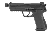 Heckler & Koch HK45 Tactical V1 DA/SA .45 ACP Pistol with 5.2" Threaded Barrel, Night Sights, and Two 10-Round Magazines - Black