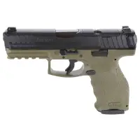 Heckler & Koch HK USA VP9-B 9MM 4.1" ODG Green Pistol with Push-Button Mag Release and (2) 10RD Mags, Optics Ready - Model 81000760