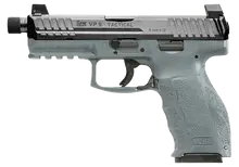 Heckler & Koch VP9 Tactical Optic Ready 9mm Luger Pistol, Grey - 4.7" Threaded Barrel, 17+1 Rounds, Night Sights, Includes 3 Magazines, Model 81000786