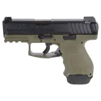 Heckler & Koch HK VP9SK 9mm 3.39" Bbl Green Subcompact Pistol w/(1) 15rd Mag, (2) 12rd Mags & Night Sights 81000815