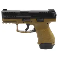 Heckler & Koch VP9SK Subcompact 9mm 3.39" Barrel FDE Pistol with Night Sights, 1x15rd & 2x12rd Mags, Modular Backstrap - 81000817