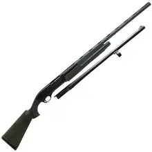 Dickinson XX3B Commando Combo 12 Gauge Pump-Action Shotgun with 18.5" & 28" Barrels, 5 Rounds, 3" Chamber, Black Synthetic Stock, and Black Metal Finish