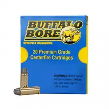 Buffalo Bore .45 Colt Anti-Personnel 225 Grain Soft Cast Hollow Nose Ammunition, 20 Rounds per Box