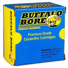 Buffalo Bore Heavy Outdoorsman .44 SPL 255 Grain Hard Cast Keith Semi-Wadcutter Gas Checked Ammunition, 20 Rounds Per Box