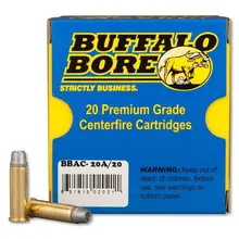 Buffalo Bore .38 Special +P 158 Grain Soft Cast Hollow Point Ammunition, 20 Per Box
