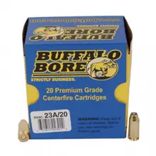 Buffalo Bore .40 S&W +P 155 Grain JHP Ammunition, 20 Rounds - 23A/20