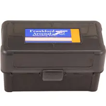 FRANKFORD ARSENAL PLASTIC HINGE-TOP AMMO BOX 50 ROUND 7.62X39MM/6.8 SPC AND SIMILAR POLYMER GRAY