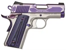 Kimber Amethyst Ultra II .45 ACP 3" Barrel Stainless Steel Purple Pistol with Night Sights and 7 Round Capacity