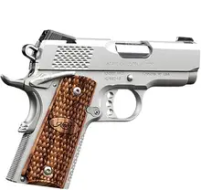 Kimber Stainless Ultra Raptor II 9mm Luger 3in Barrel Pistol with Zebrawood Grips - 8+1 Rounds