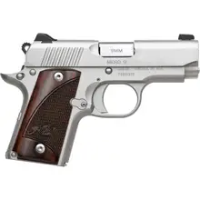 Kimber Micro 9 Stainless Steel 9mm Semi-Automatic Pistol with Rosewood Grips and 3.15" Barrel - 7 Rounds