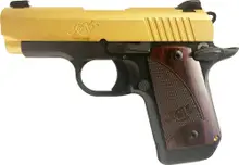 KIMBER MICRO 9 GOLD / BLACK 9MM 3.15 BARREL 6-ROUNDS EXCLUSIVE
