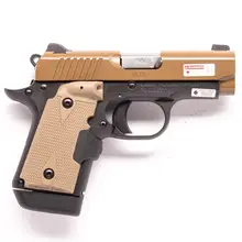 "Kimber Micro 9 Desert Tan 9MM Semi-Automatic Pistol with 3.15" Barrel, 6-Round Capacity, and Crimson Trace Lasergrip - Model #3300168"