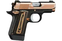"Kimber Micro 9 Rose Gold 9mm Luger Pistol with 3.15" Barrel, 7-Round Capacity, G-10 Grips, and Tritium 3-Dot Night Sights - Model 3300174"