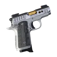 "Kimber Micro 9 Rapide Dawn Semi-Automatic 9mm Luger Pistol with 3.15" Barrel and 7-Round Capacity - Silver and Gold Stainless"