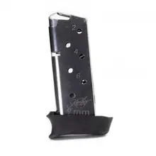 Kimber Micro 9 9mm Luger 7-Round Magazine with Grip Extension - Steel Construction, Blued