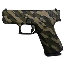 Glock 43X 9mm Luger 3.41in Tilted Camo Cerakote Subcompact Pistol - 10+1 Rounds - FDE Camo