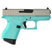 Glock 43X 9MM Blue/Silver Stainless Pistol with 10+1 Rounds