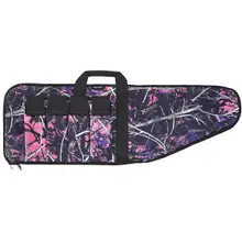 Bulldog Extreme 43" Tactical Rifle Case, Water-Resistant Nylon, Muddy Girl Camo with Black Trim and 4 External Velcro Magazine Pouches - MDG10-43