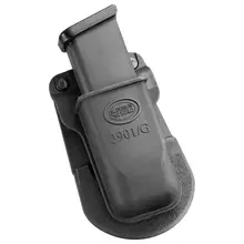 Fobus 3901G Single Magazine Pouch for Glock/H&K 9mm/.40 Double Stack, Black Polymer Paddle Attachment