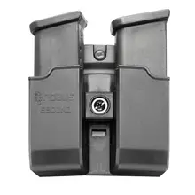 Fobus Ambidextrous Double Magazine Pouch 9mm/.40, Double Stack, Polymer Black with Belt Attachment