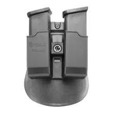 Fobus Roto-Paddle Double Magazine Pouch for 9mm/.40 Glock Double Stack Magazines, Black - 6900NDRP