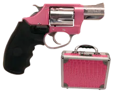 Charter Arms Chic Lady .38 Special Revolver, 2" Stainless Steel Barrel, Pink Anodized Frame, 5 Rounds with Crimson Trace Laser - 53832
