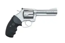 Charter Arms Mag Pug Target Stainless Steel .357 Magnum Revolver, 4.2" Barrel, 5-Rounds with Black Rubber Grip