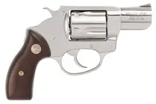 Charter Arms Undercover Revolver, .38 Special, 2" Hi-Polish Stainless Steel Barrel, 5 Rounds, Wood Grip - 73829