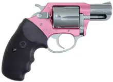 Charter Arms Southpaw Pink Lady .38 Special Revolver, 2" Stainless Steel Barrel, 5-Rounds, Aluminum Frame, Matte Finish, Black Rubber Grip