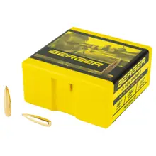 Berger 6mm .243" Dia 95 Grain VLD Target Boat Tail Hollow Point Bullets, 100 Count