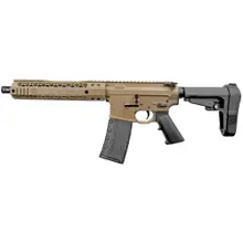 Black Rain Ordnance Billet AR Pistol, Semi-Automatic, 5.56 NATO/.223 REM, 10.5" Barrel, 30+1 RD, FDE