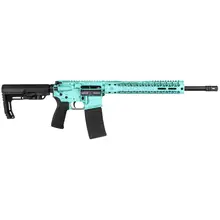 Black Rain SPEC15 5.56 Semi-Automatic AR-15 Rifle - Tiffany Blue Fusion